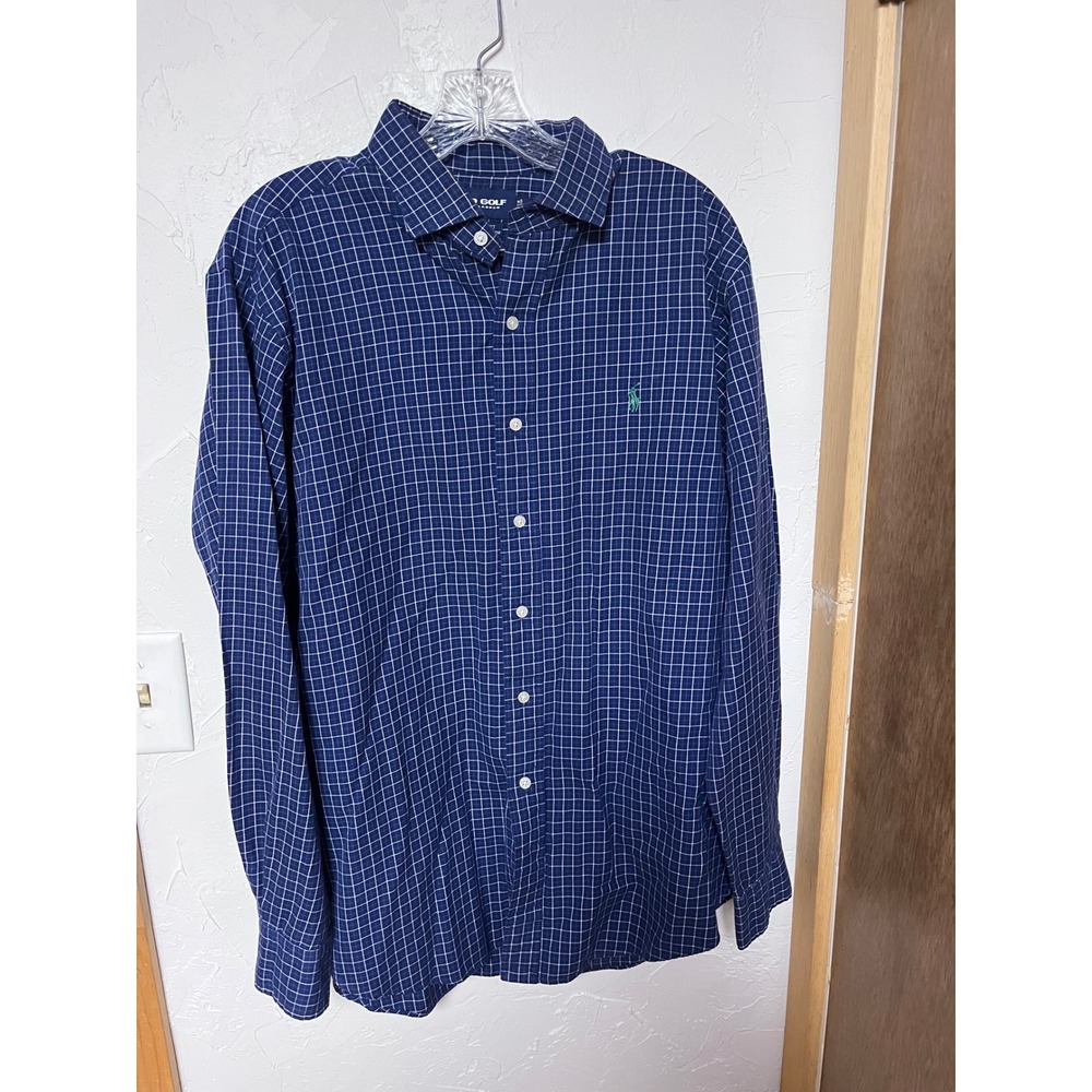 Polo Golf‎ Ralph Lauren Estate Sport Plaid Button Down Shirt Men L
